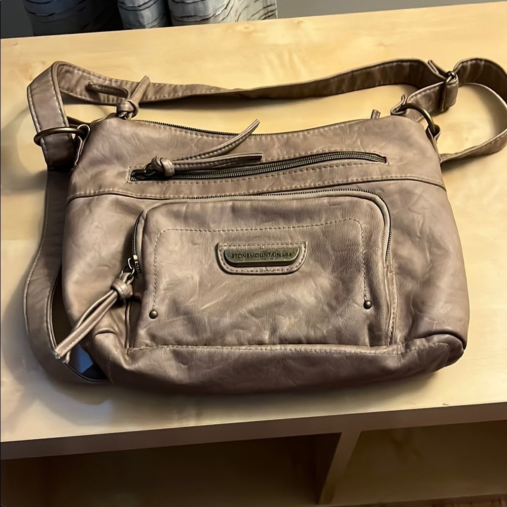 Stone Mountain Accessories Tan Crossbody Bag Practical Design